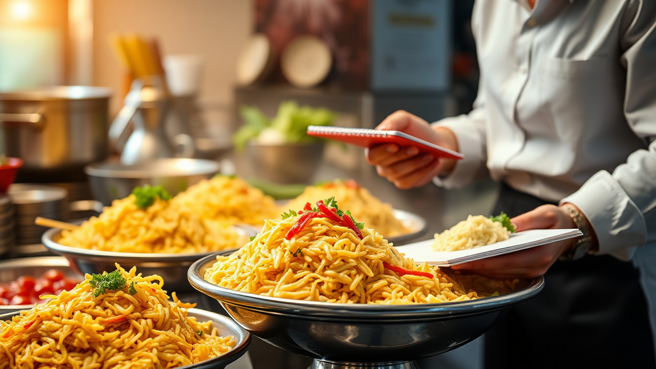menu catering pesta live station anti mubazir
